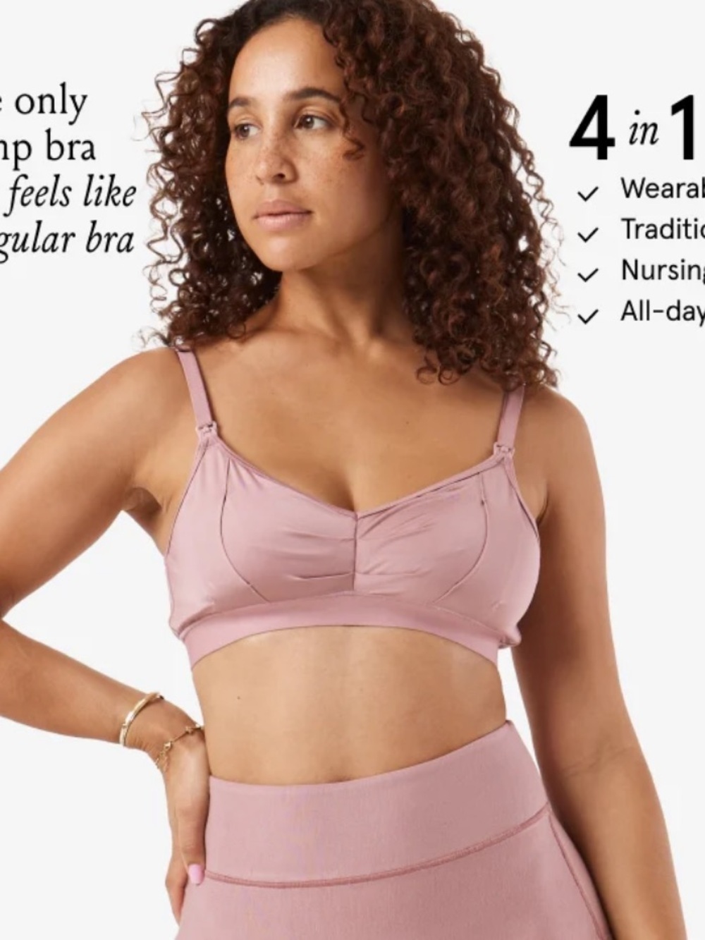 Bodily Do Anything Bra Dusk Size L - Picture 4 of 4